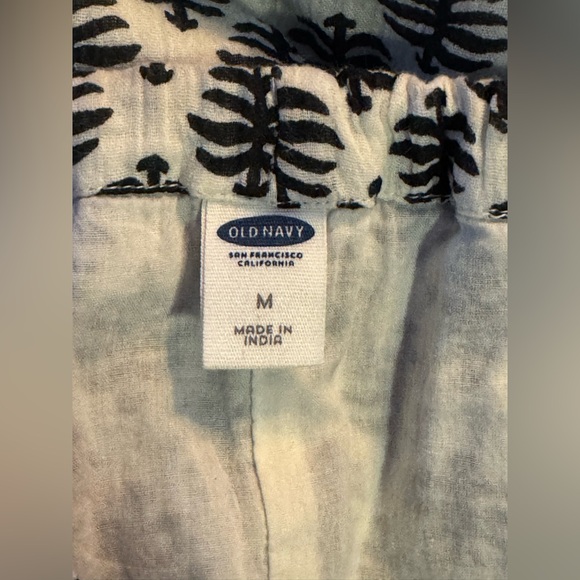 Old Navy black and white tropical Boho Dress size medium - Picture 9 of 9